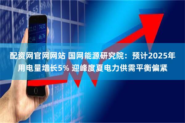 配资网官网网站 国网能源研究院：预计2025年用电量增长5% 迎峰度夏电力供需平衡偏紧
